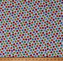 Cotton Ladybugs Bugs Insects Animals Colorful Fabric Print by the Yard D584.58 - £10.35 GBP