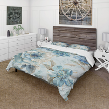 &#39;Indigold Watercolor Lovely Bird IV&#39; Cottage Duvet Cover Set - $99.30