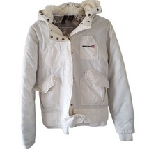 Element Cream Colored Winter Jacket with Detachable Hood - £13.82 GBP