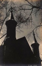 Yellow Ohio Springs ~Antioch College~Spires-Shadows ~ 1920-30s Postcard Photo... - £7.36 GBP