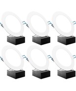 Sunco 6 Pack Recessed Lighting 6 Inch Led, Canless Ceiling Lights Slim With - $76.79 CAD