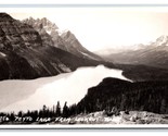 RPPC Peyto Lake From Lookout Point Alberta Canada UNP Postcard S6 - $4.42
