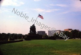 1969 US Marine Corps War Memorial Silhouette Washington DC Kodachrome 35mm Slide - $3.96