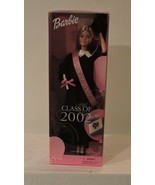 2001 Class of 2002 Barbie Special Edition Black Dress Pink Sash NIB - £19.68 GBP