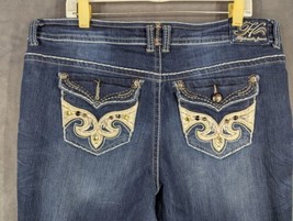 Hydraulic Jeans Women 20 Bootcut Mid Rise Embellished 38x32 - $14.95