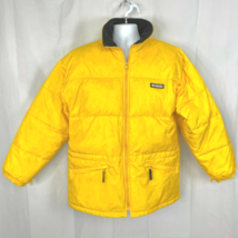 Columbia Yellow Puffy Ski Jacket XL Mens F9 XB5148 Nylon Down Blend Insulation - £53.65 GBP