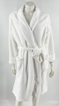 Ulta Beauty Bathrobe Womens Size L / XL White Soft Fuzzy Tie Waist NEW - £23.27 GBP