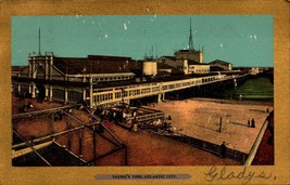 Vintage Postcard Young&#39;s Pier Atlantic City Nj Beach &amp; Boardwalk (1908) BK27 - £2.37 GBP
