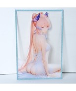 Kokomi Waifu Card Anime Clear Acrylic Glitter Girl Wall Art Oversized Bo... - $22.76