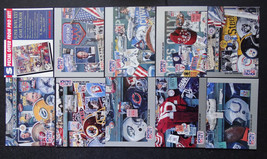 1990 Pro Set Super Bowl Supermen Puzzle Team Set 10 Football Cards - £3.13 GBP