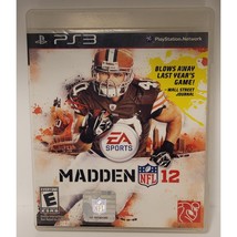 Madden NFL 12 PS3 (Sony PlayStation 3 Game, 2011) PRE-OWNED With Manual - $3.80