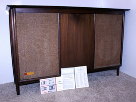 Voice of Music VM # 816-3 Mid Century Modern AM/FM Stereo Tube Console + Manual - £586.57 GBP