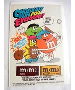1987 M&amp;M&#39;s Color Ad &quot;Chocolate Fun For Everyone&quot; - €6,93 EUR