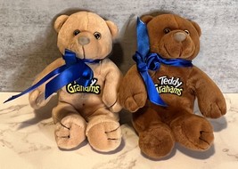 VTG Teddy Grahams Stuffed Plush Bears Yummy Honey &amp; Spicey Cinnamon 7&quot; A4 - £7.29 GBP