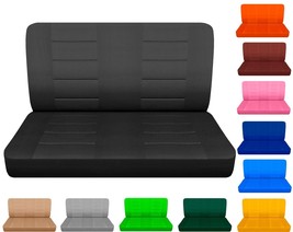 fits 1953-1957 Chevy 210  truck 1953-1957 rear bench seat covers solid colors - $69.99