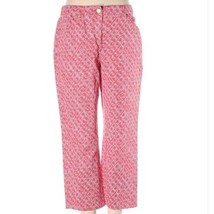 Chico&#39;s | Cropped Diamond Print Straight Leg Pants, Chico&#39;s size 0.5 or small 6 - £14.64 GBP