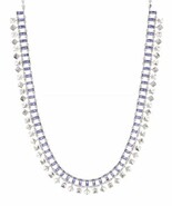 Kendra Scott Oscar Rhodium/Lilac Crystal 26&quot; Statement Necklace NEW - €76,15 EUR