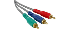 6' FT 3 RCA Component Cable Male to Male Ivory RGB Triple Video - $10.16