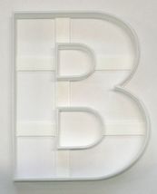 Letter B 4 Inch Uppercase Capital Block Font Cookie Cutter USA PR4215 - £3.13 GBP
