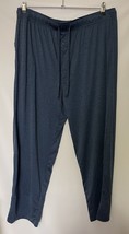 Fruit Of The Loom Mens Sleep Lounge Pants Blue XL Drawstring Elastic Waist - £7.59 GBP