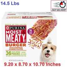 Purina Moist and Meaty Burger With Cheddar Cheese Flavor Dry Soft Dog Fo... - £31.97 GBP