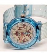 Armitron Looney Tunes Watch Taz Tasmanian Devil Quartz Translucent Blue ... - $350.81 MXN
