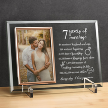 7 Year Anniversary for Her or Him Gifts, 7Th Wedding Anniversary Picture... - £37.14 GBP