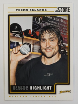 2012 - 2013 TEEMU SELANNE SCORE PANINI NHL HOCKEY CARD # 18 DUCKS SPORTS... - $2.99