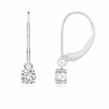 Authenticity Guarantee 
ANGARA 0.5 Ct Natural Round Diamond Leverback Earring... - £858.51 GBP