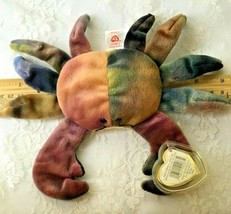 1996 TY Plush Beanie Babies &quot;Claude&quot; Crab 9.5&quot;  Tag Errors - $18.79