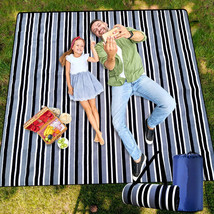 Picnic Blanket,Picnic Blankets Waterproof Foldable 3Layers Material,79&quot;x79&quot; Grey - £13.18 GBP