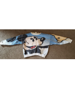 Gentil Vintage 1980&#39;s Mickey &amp; Co.Souris Pull à Pois Bleu Femmes M - $38.07