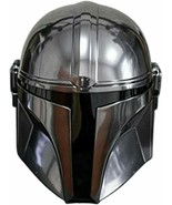 Medieval Steel Mandalorian Helmet with Liner Chin Strap Star Wars Movie ... - £125.32 GBP