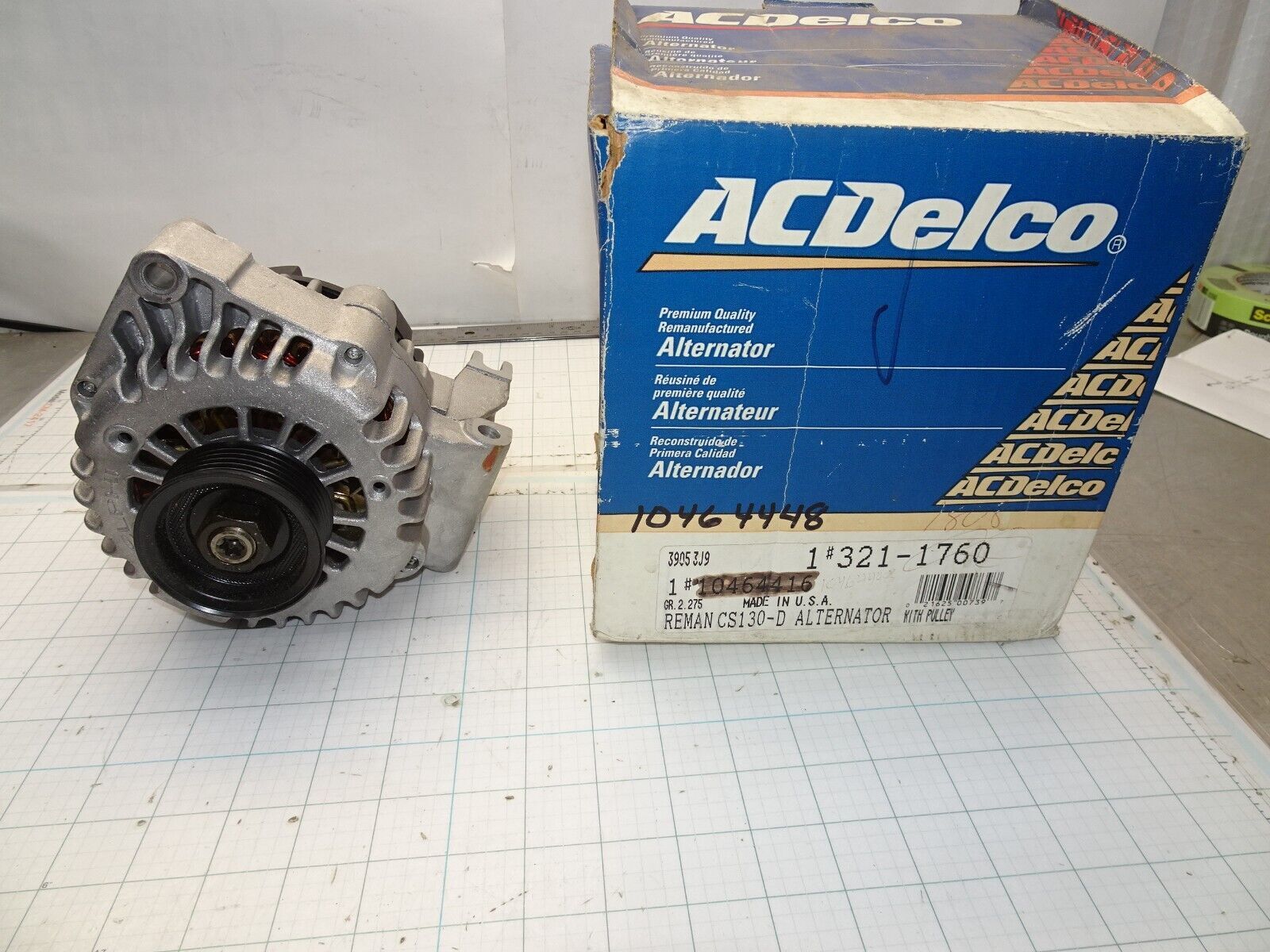 GM 10464448 Alternator 321-1760 321-1808 10464416 100 Amp General Motors... - $97.73