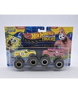Hot Wheels Monster Trucks Spongebob vs Patrick Diecast Nickelodeon Battl... - $20.87
