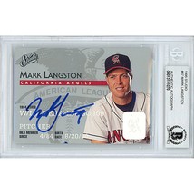 Mark Langston Los Angeles Angels Autograph 1995 Studio Auto On-Card Beckett Slab - £61.83 GBP