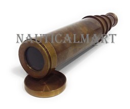 Maritime Brass Telescope Antique with Lid - £23.95 GBP