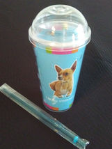 DOG LOVERS CUP Chihuahua Double Wall Insulated with Straw Blue Plastic NEW image 2