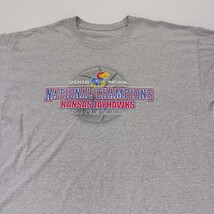 Kansas Jayhawks 2008 NCAA National Champions Men's Gray Graphic T-Shirt Chest 47 image 10