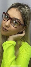 New LIU JO LJ 2608R 663 Crystal Red Brown 52mm Rx Women&#39;s Eyeglasses Frame  - £104.23 GBP