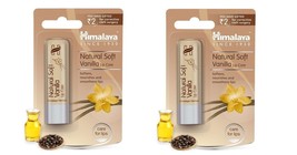 2 X Himalaya Herbal Natural Soft Vanilla Lip Care Lip Balm 4.5gm Free Ship - £10.81 GBP