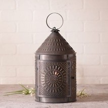 Fireside Lantern Light in Kettle Black Tin - 17 inch tall - $109.99