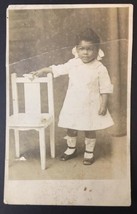 RPPC African American Toddler Baby Girl ID&#39;d Marie Baker 1919 Antique - £36.88 GBP