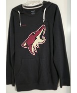 Arizona Coyotes Reebok Hoodie Pullover Womens 2XL Black Sweatshirt NHL NWOT - $25.00