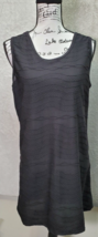 Le Cove Tank Dress Womens Large Black Polyester Sleeveless Round Neck Pu... - $23.05