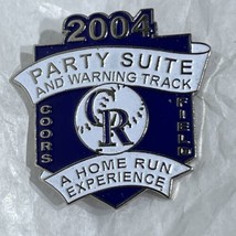 Colorado Rockies 2004 Warning Track Party Suites Baseball Lapel Hat Pin Pinback - £4.74 GBP