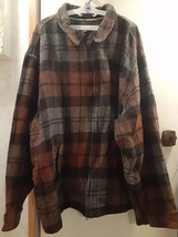 Vintage J. CREW Jacket Mens 2XL Plaid Oarsman Wool Flannel Coat USA K - $107.21
