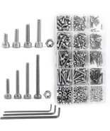 The Nuzamas 480-Piece M2 M3 M4 304 Stainless Steel Hex Socket Cap Head B... - $38.95