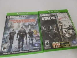 Lot of 2 XBOXONE Tom Clancy&#39;s The Division &amp; Rainbow Six Siege Tested Works - £11.21 GBP