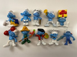 Lot 10 Smurfs 2011 McDonald’s Happy Meal 3 in Figures Toys - £15.81 GBP